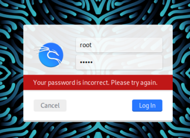 【ハッキングラボ】kaliLinuxのログインができない→パスワードがrootからkaliになってた件